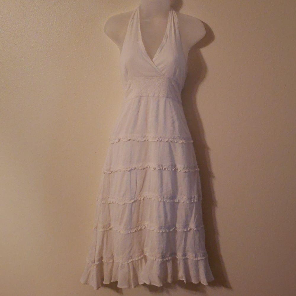 Adorable halter top bohemian dress